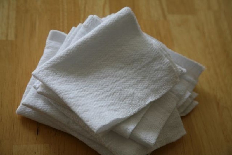 Reusable Everyday Napkins Birdseye Eco alternative Un paper towel 12 Regular size image 2