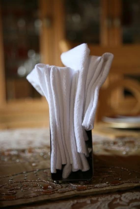 COTTON CRAFT White Dinner Napkins - Set of 12 Pure Cotton Soft Cloth  Napkins - Durable Washable Hotel Quality Everyday Lunch Table Restaurant  Wedding