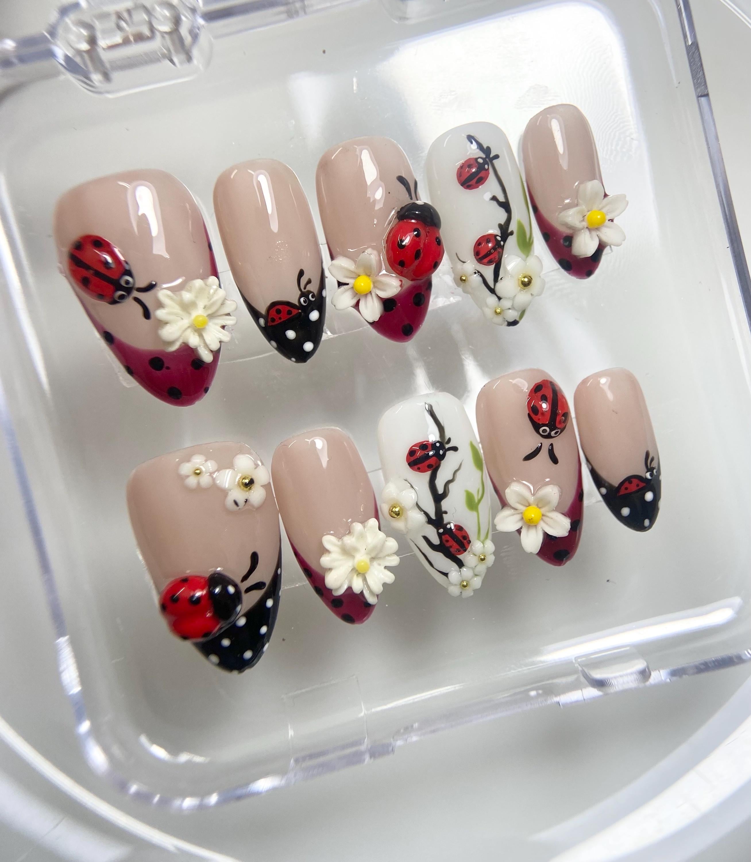 Broche Esmaltado De Mariquita - Joyería De Moda En Rojo Y Negro, Perfecto Para Sombreros, Bufandas Y Más