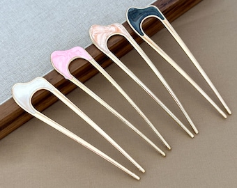 U-vormige haarspeld, lege haarspeld, doe-het-zelfkammen, haarspeldaccessoire, metalen haarkam, basis voor haarclip, haarvork, lege haarkammen