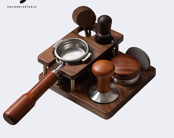 Stazione Per Tamper Da Caffè A Forma Spiral - Base Antiscivolo, Per Tenere Il Pressino, Design Elegante, 11.8x8.1 Cm