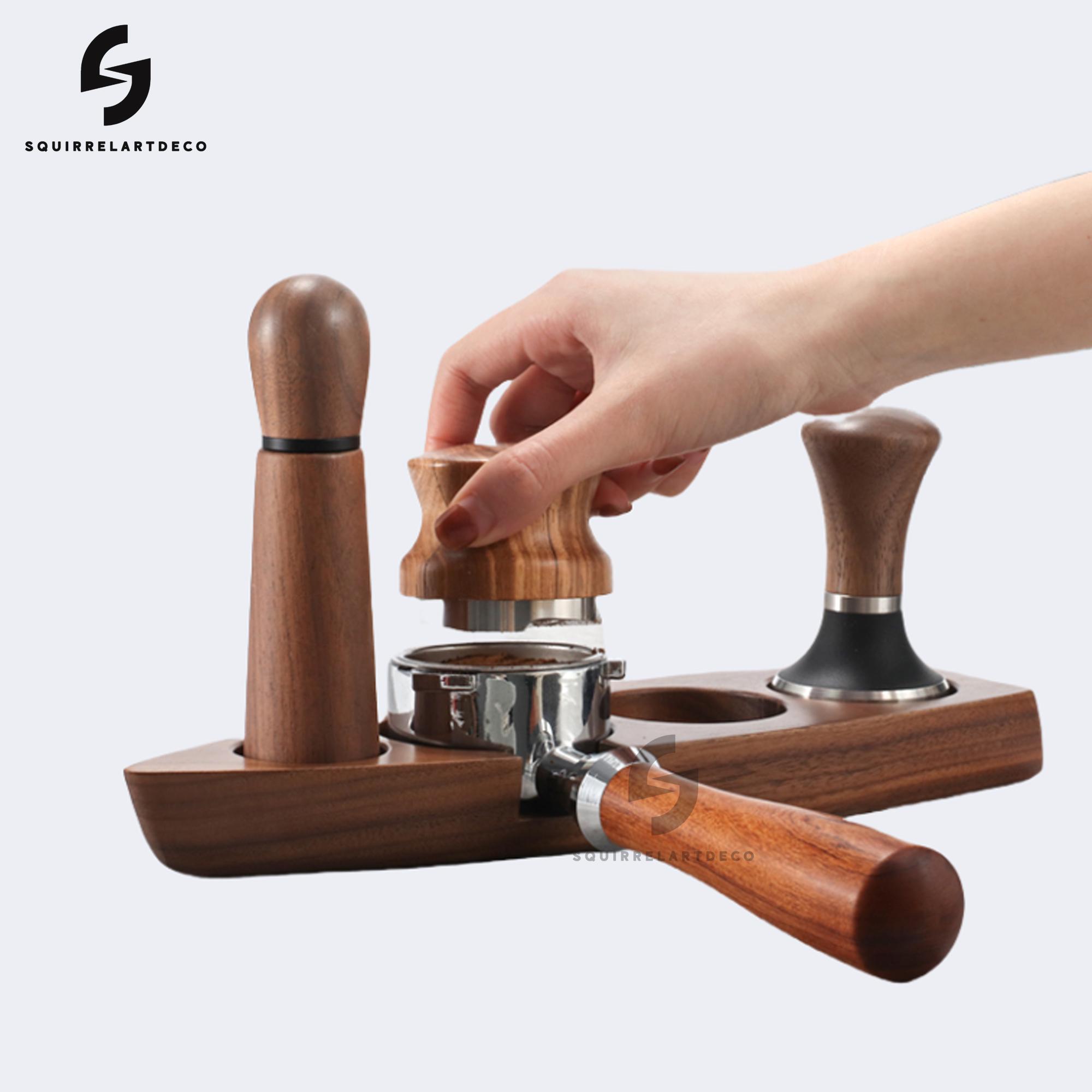 Bincoo Espresso Tamping Mat Stand Supporto antiscivolo Pad Strumento per pressa per polvere di caffè Home Barista Tamper Station Mat Accessorio per caffè  15