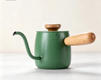 Vintage koffiepot, handgemaakte keramische koffiedruppelaar en kan, ambachtelijke schenkkan en schenkkan, cadeaus voor koffieliefhebbers