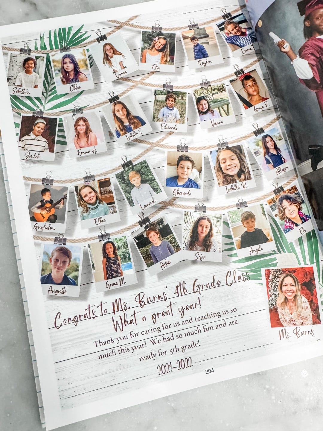 School/class Yearbook Ad Template- CANVA - Etsy