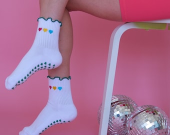 Heart Pilates and Barre Grip Socks