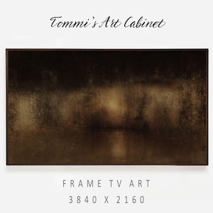 Dark Abstract Landscape Frame TV Art: Modern Neutral Decor (Digital Download)