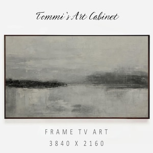 Textured Abstract Landscape Frame TV Art: Modern Neutral Decor (Digital Download)