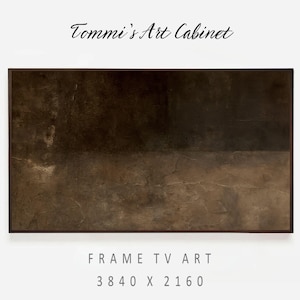 Wabi Sabi Frame TV Art: Abstract Brown Neutral Painting, Digital Download