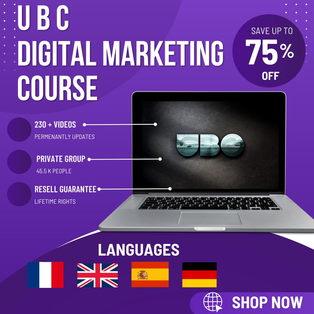 Digital Marketing Course for Beginners With MRR Master Resell Rights ...