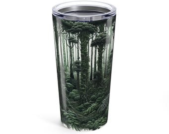 Forest Adventure 20oz Tumbler, Eco-Friendly Drinkware, Nature Lover Gift, Camping Mug, Travel Tumbler, Outdoor Beverage Holder