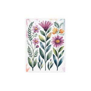 Pacote de cartões postais florais | Lindo conjunto de papelaria aquarela, perfeito para escrever bilhetes, presentes ou decoração de casa