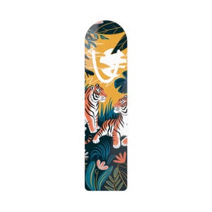 Tropical Tiger Bookmark, Metal Bookmark, Animal Lover Gift, Reading Accessory, Book Lover Present, Jungle Decor