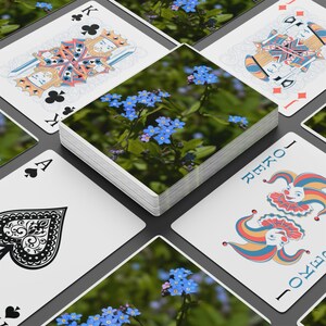Floral Poker Playing Cards Set, Perfect for Game Nights, Unique Gift for Players, Card Game Decor, Vintage Style Cards
