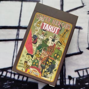Superhelden parodie tarot. Mini-dek. 78 kaarten.