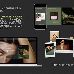 Luxury dark & green modern slide deck | Canva webinar presentation template image 12