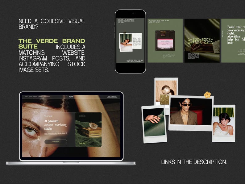 Luxury dark & green modern slide deck | Canva webinar presentation template image 12