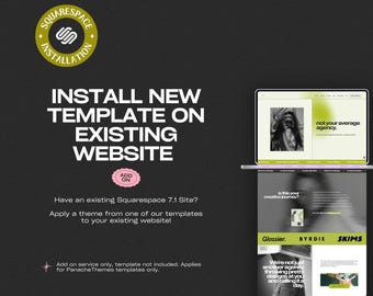 Squarespace site installation: Add a new template to existing websites