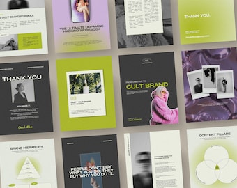 Canva eBook, Workbook and Lead Magnet template in Green + Lilac