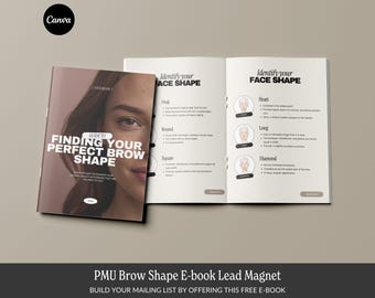PMU Brow Shape Guide E-book: Microblading Lead Magnet (Digital Download)
