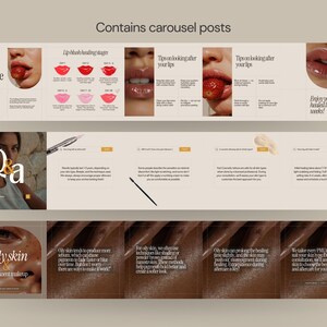 PMU Instagram Templates: Brows, Lip Blush, Freckle, Eyeliner Posts and ...