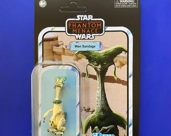 Figura articulada personalizada de Wan Sandage de Star Wars para figuras de 3,75 y 6 pulgadas (1 pieza) - La Amenaza Fantasma