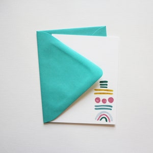 Hand-drawn abstract shape thank you cards image 3