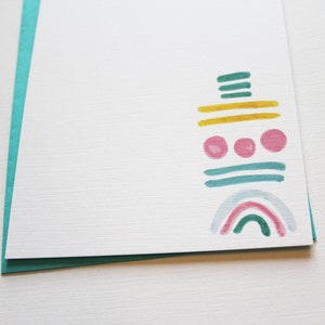 Hand-drawn abstract shape thank you cards image 2