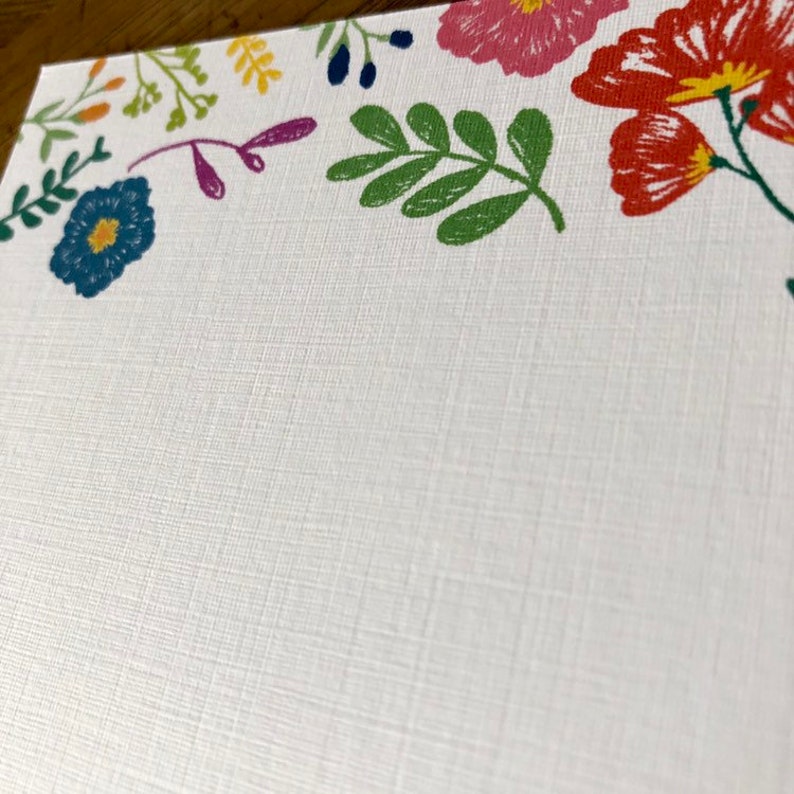 Mexican Florals stationery image 3