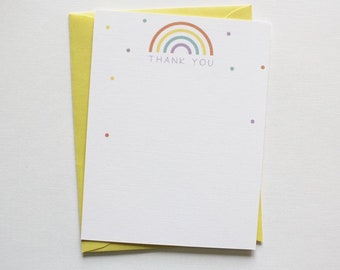 Rainbow thank you cards