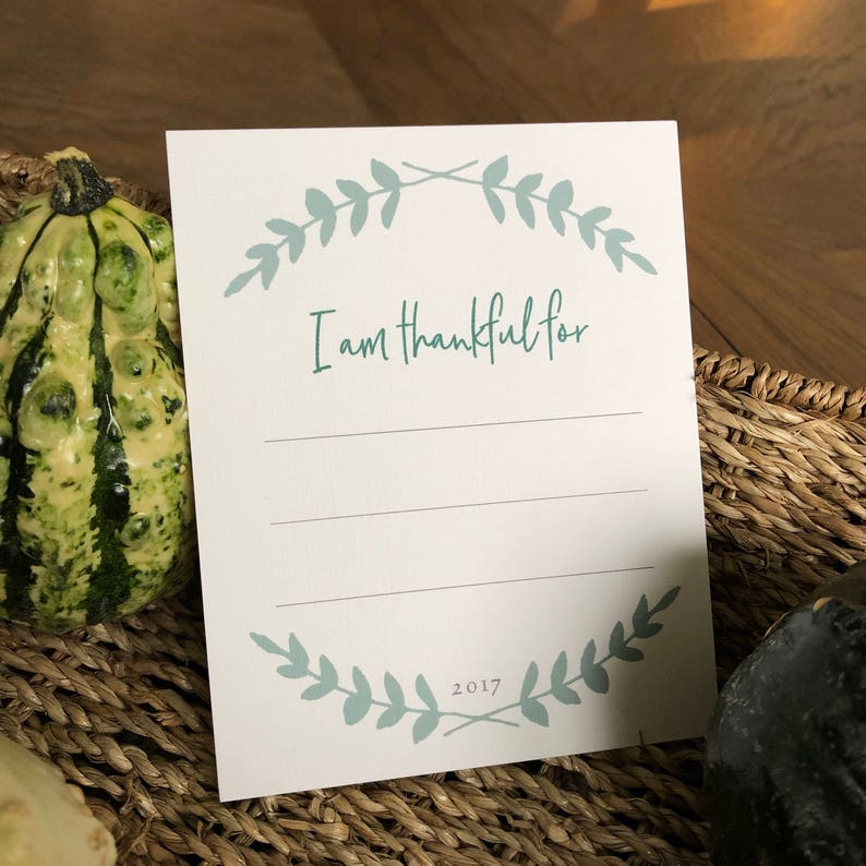 Thankful cards 2017 pack of 10 Thanksgiving dinner