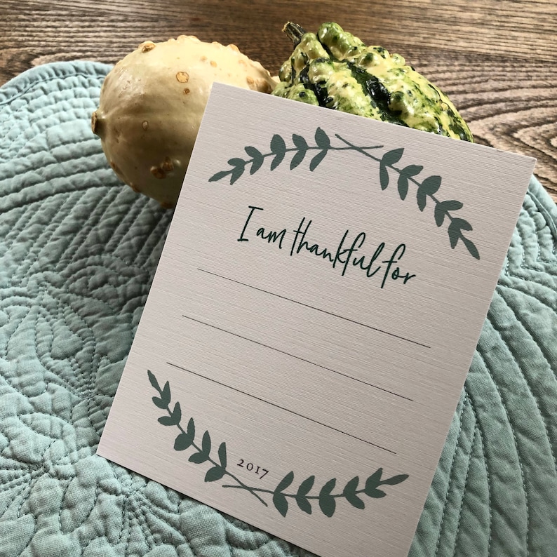 Thankful cards 2017 pack of 10 Thanksgiving dinner
