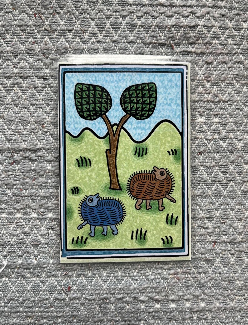 medieval hedgehog design bookmark