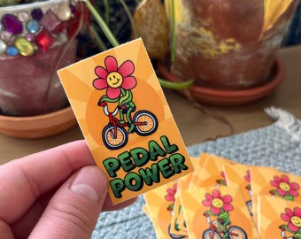 Pedal Power Bike Sticker