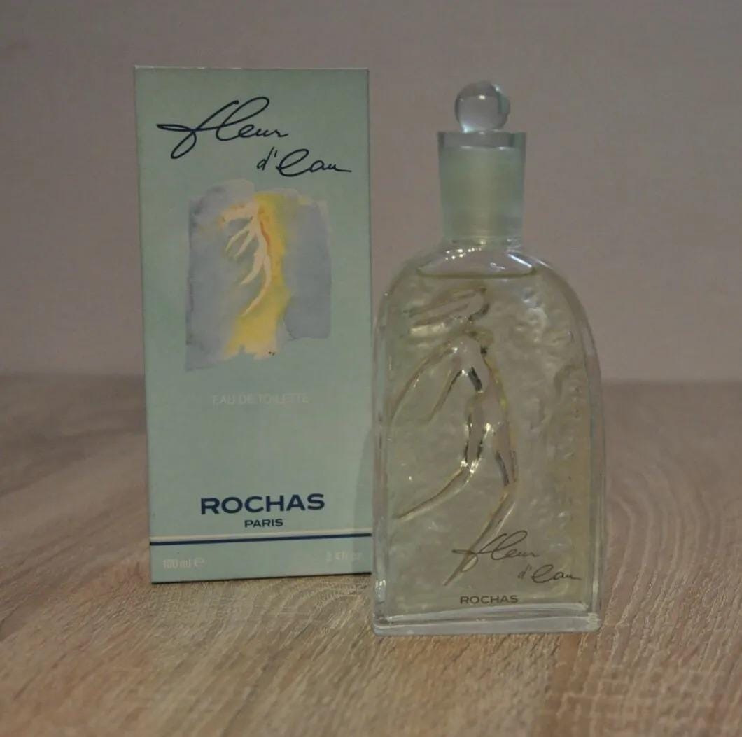 Vintage ROCHAS Fleur D'eau EDT 100ml, New in Box - Etsy