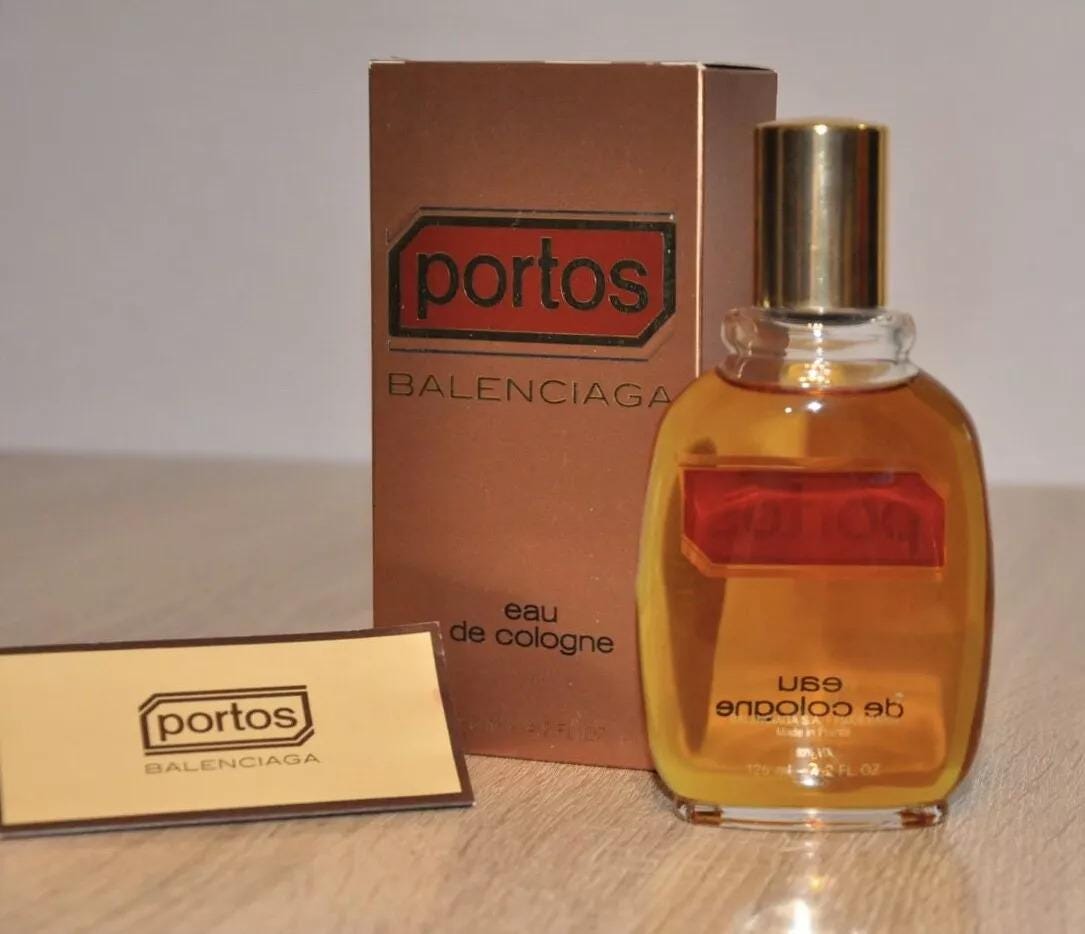 香水(男性用) BALENCIAGA PORTOS 30ml Balenciaga PORTOS Eau De Cologne 125ml, Vintage