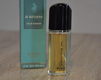 WORTH JE REVIENS eau de toilette 30 ml, vintage, niet meer leverbaar, zeer zeldzaam, nieuw in doos