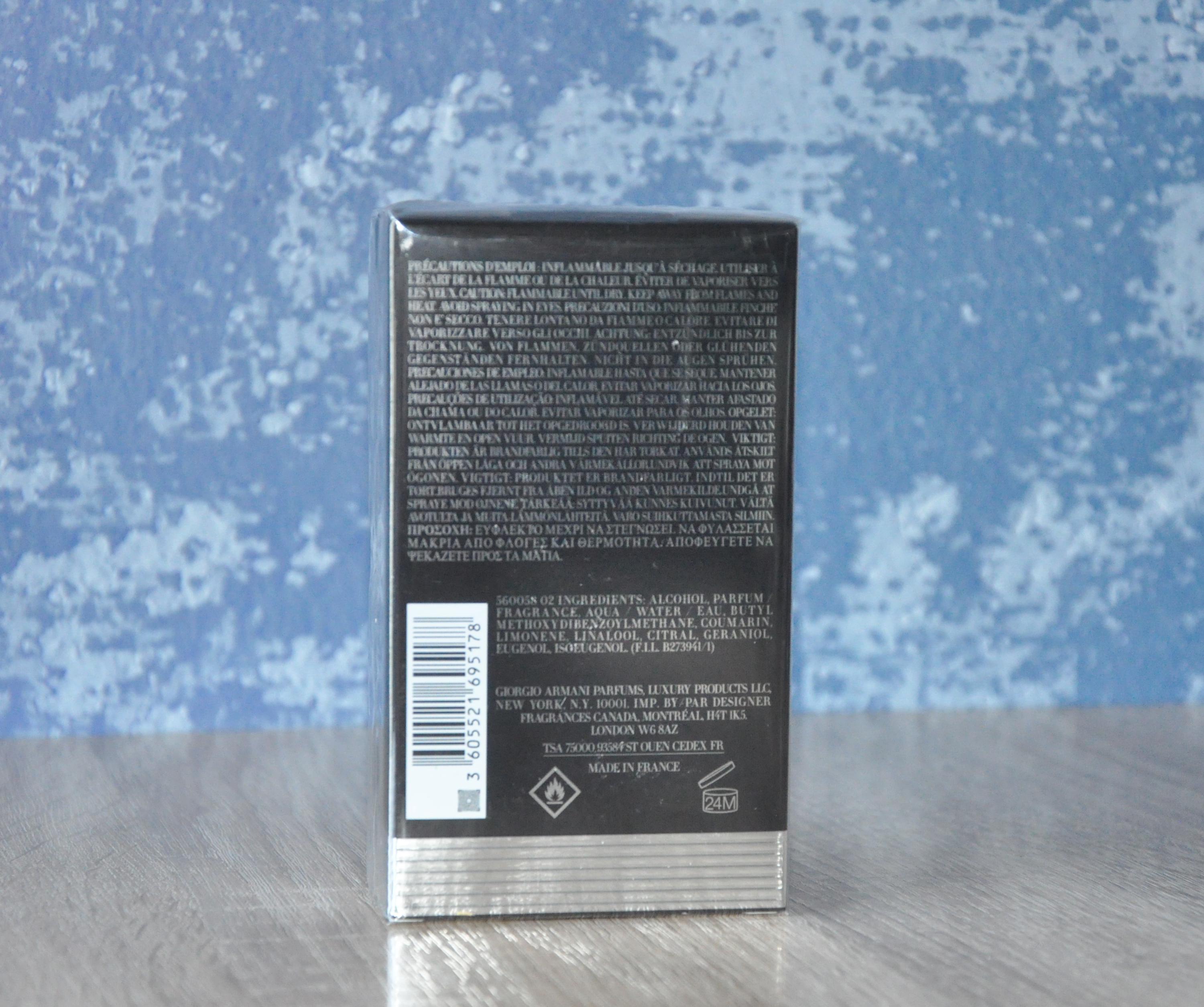 ジョルジオ アルマーニ オード ニュイ プールオム EDT 100ml、廃盤