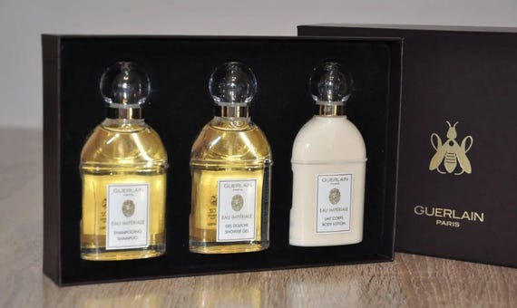 ゲラン　GUERLAIN EAU IMPERIALE トライアルセット 75ml Guerlain EAU IMPERIALE Bat Travel Set, Very Rare, New - Etsy