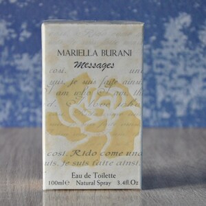 MARIELLA BURANI Messages Eau de Toilette 100ml, Vintage, Discontinued, Very Rare, New in Box, Sealed