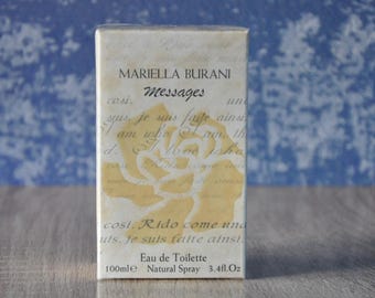 Eau de toilette Messages MARIELLA BURANI 100 ml, vintage, neuf dans sa boîte