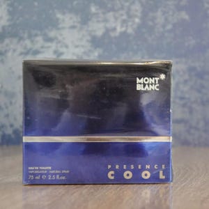 Mont Blanc PRESENCE COOL Eau de Toilette 75ml, Vintage, Discontinued, Very Rare, New