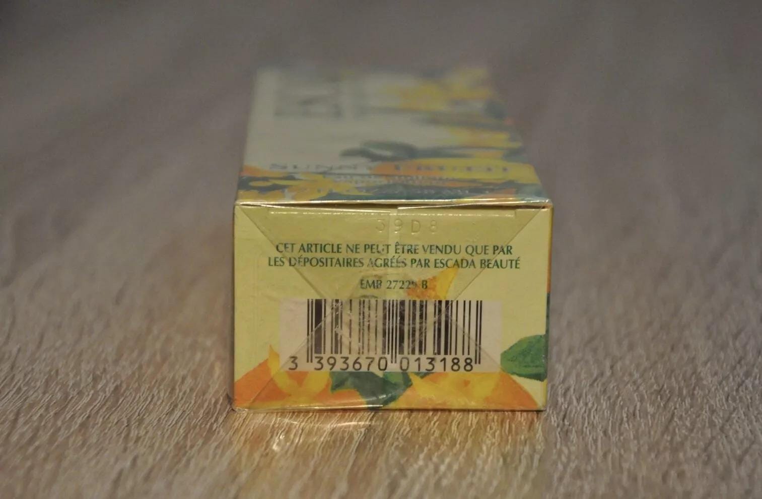 ヴィンテージ エスカーダ サニー フルッティ オードトワレ、50ml 密封