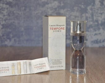 Laura Biagiotti TEMPORE UOMO Eau de Toilette 50ml, Vintage New in Box