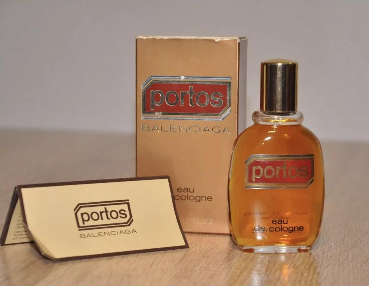 Balenciaga PORTOS Eau De Cologne 50ml, Vintage, Discontinued, Very