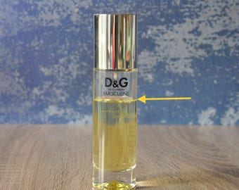 Dolce & Gabbana MASCULINE EDT 100ml, Vintage, Descatalogado, Muy Raro, Usado (Ver fotos con el nivel real de perfume)