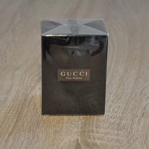 GUCCI POUR HOMME Lotion après-rasage classique 100 ml, vintage, Produit abandonné, très rare, neuf dans sa boîte, scellé