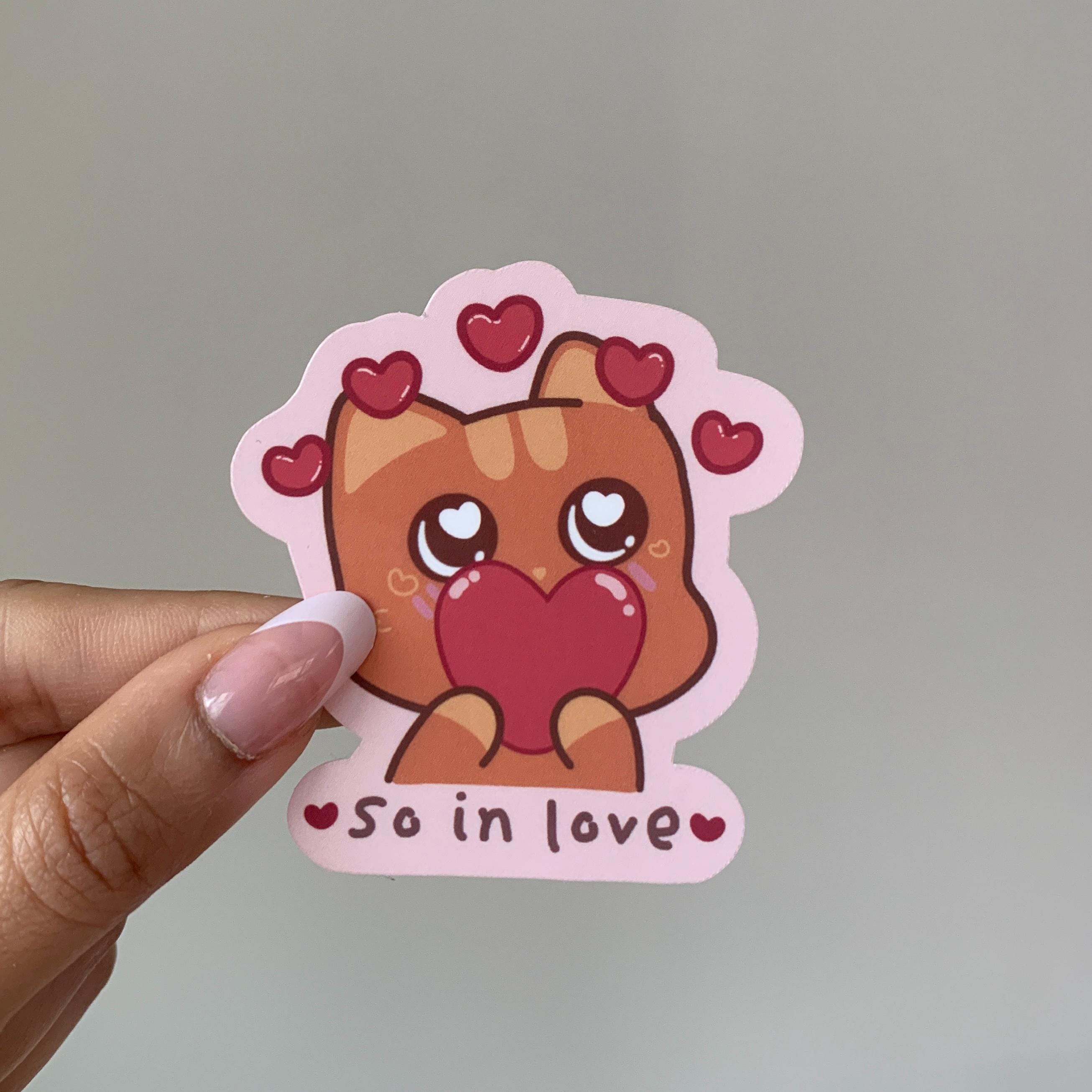 Cute Cat Sticker | Waterproof Vinyl Sticker for Cat Lovers | Sticker ...