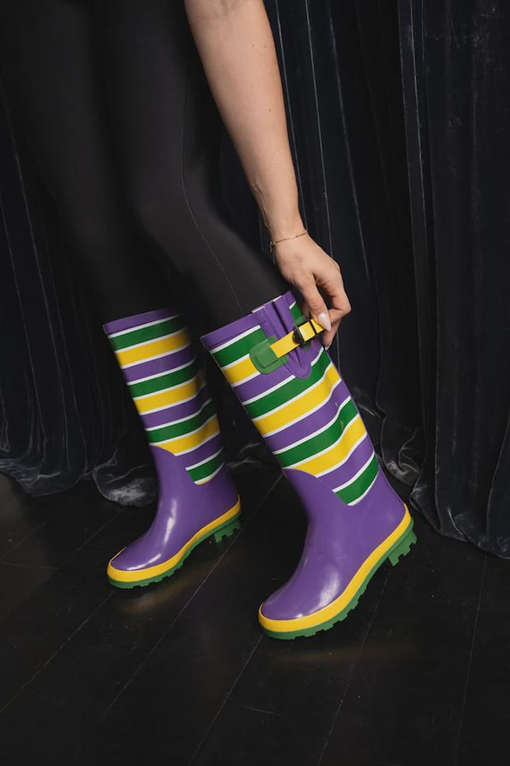 Mardi Gras Unisex Adult Rain Boots - Etsy