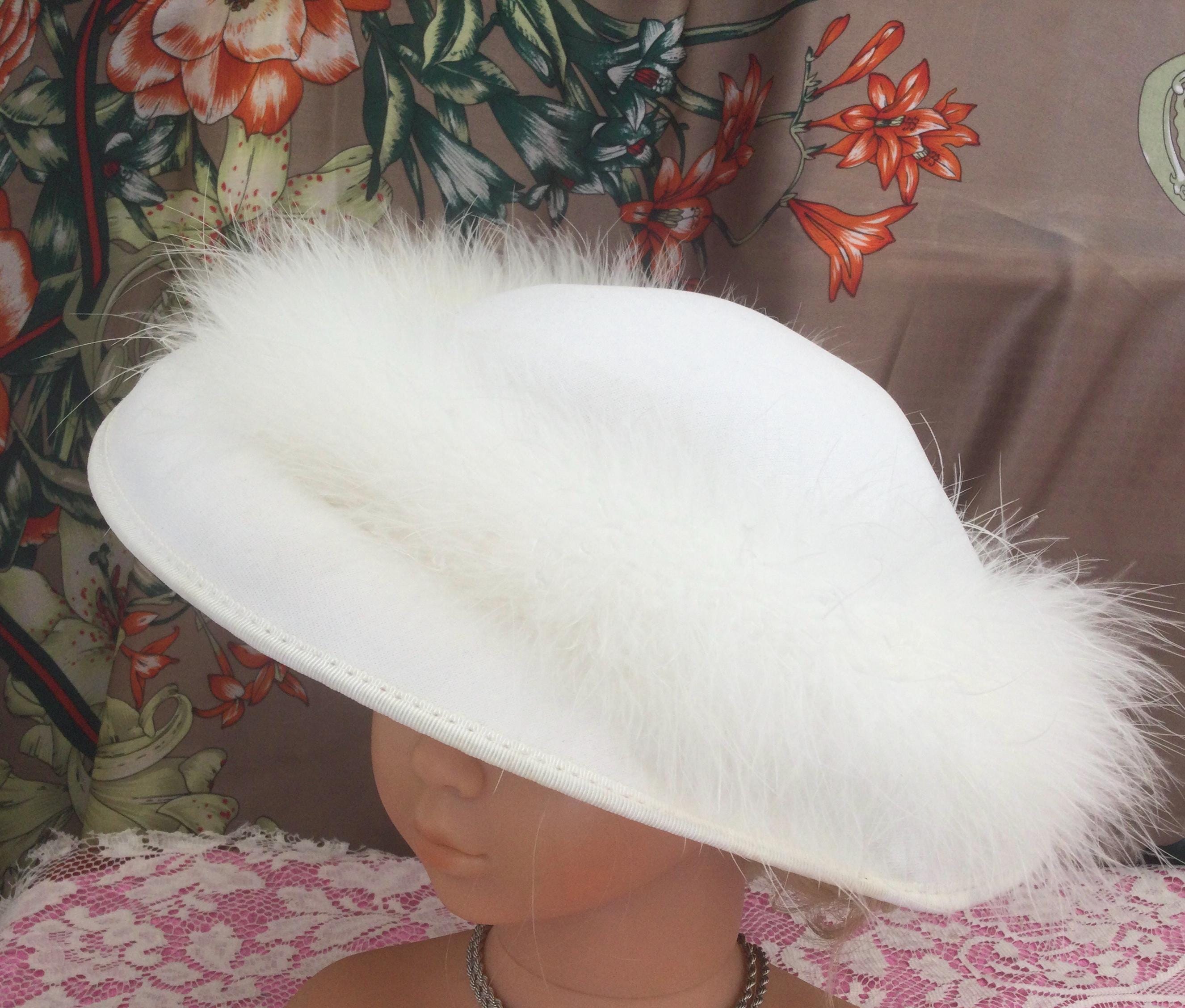 Vintage Beresford Midcentury Feather Hat Antique Vintage Ladies BERESFORD Decor Fashion Collectible  main image 2