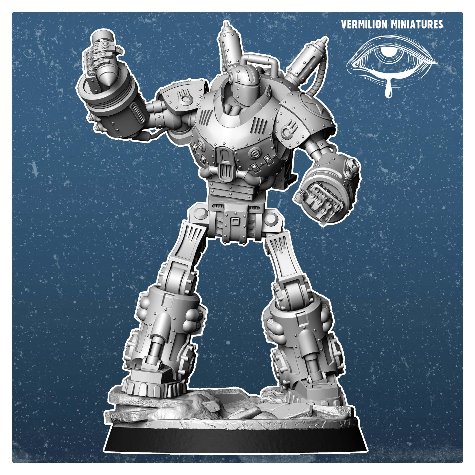 Defender of steel Liberty prime Vermilion miniatures FWW Fallout wasteland warfare